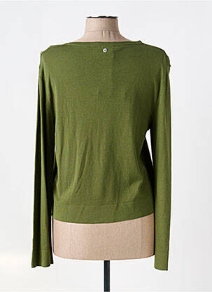 Gilet manches longues col rond vert FLIRT COLLECTION femme