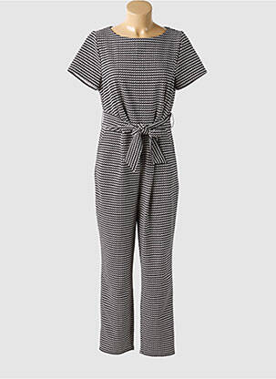 Combi-pantalon tissage crêpe manches courtes noir BETTY BARCLAY femme