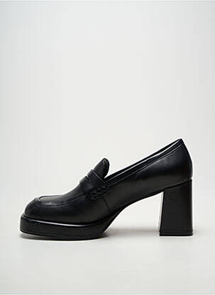 Mocassins bout carré talon de 7 à 9cm noir CAFE NOIR femme
