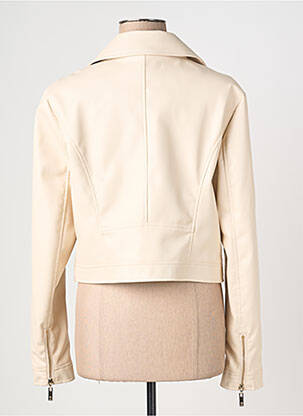 Veste simili cuir poches beige RELISH femme
