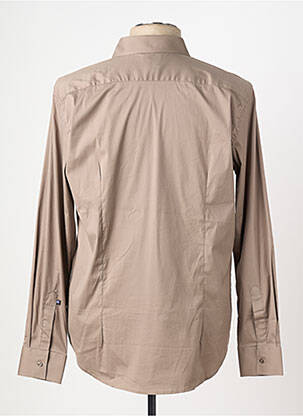 Chemise manches longues coupe cintrée marron LA CIBLE ROUGE homme