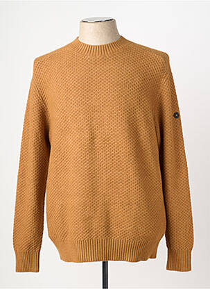 Pull stretch manches longues marron NO EXCESS homme