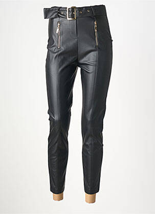 Pantalon 7/8 taille haute taille haute noir RELISH femme