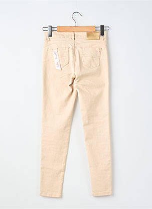 Jeans coupe slim stretch taille normale beige FRACOMINA femme
