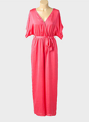 Combi-pantalon coupe fluide manches courtes rose MOLLY BRACKEN femme