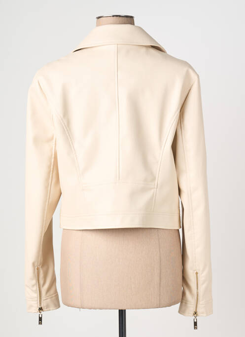 Veste simili cuir poches beige RELISH femme