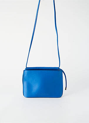 Sac fermeture zippée forme rectangulaire bleu SURKANA femme