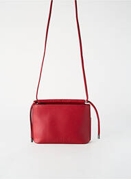 Sac fermeture zippée forme rectangulaire rouge SURKANA femme