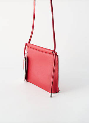 Sac fermeture zippée forme rectangulaire rouge SURKANA femme