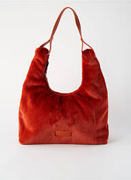 Sac fermeture zippée forme rectangulaire orange SURKANA femme