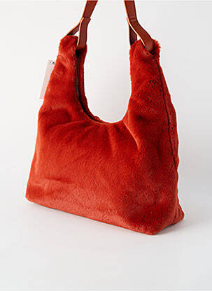 Sac fermeture zippée forme rectangulaire orange SURKANA femme