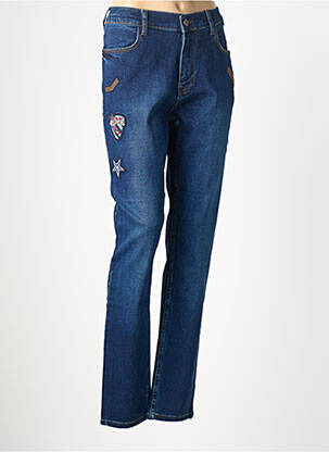 Jeans coupe slim stretch taille normale bleu NO SECRET femme