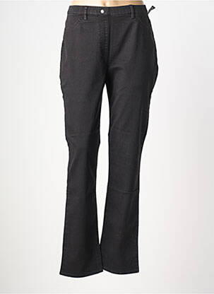 Jeans coupe slim stretch taille haute noir ADELINA BY SCHEITER femme