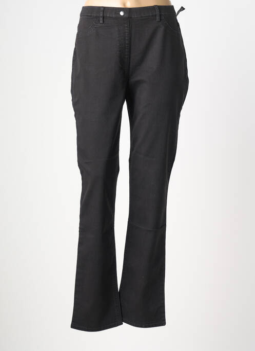 Jeans coupe slim stretch taille haute noir ADELINA BY SCHEITER femme