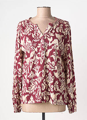 T-shirt manches longues manches longues rouge SIGNATURE femme
