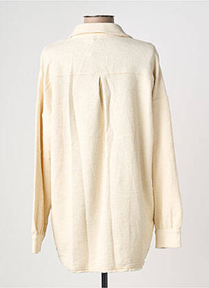 Veste casual coupe droite beige FRANCK ANNA femme