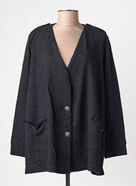 Veste casual coupe droite noir FRANCK ANNA femme