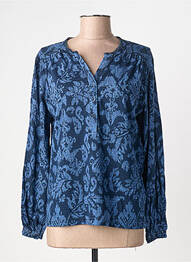 T-shirt manches longues manches longues bleu SIGNATURE femme