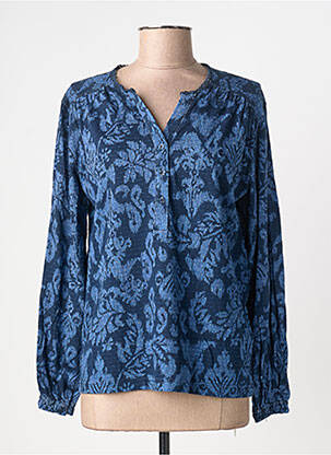 T-shirt manches longues manches longues bleu SIGNATURE femme