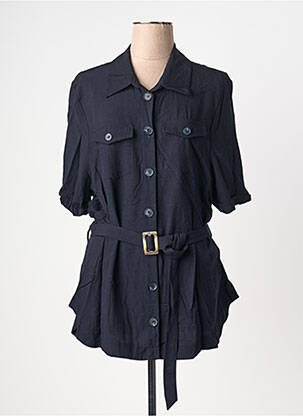 Veste casual col chemisier bleu NO SECRET femme