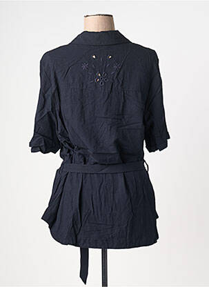 Veste casual col chemisier bleu NO SECRET femme