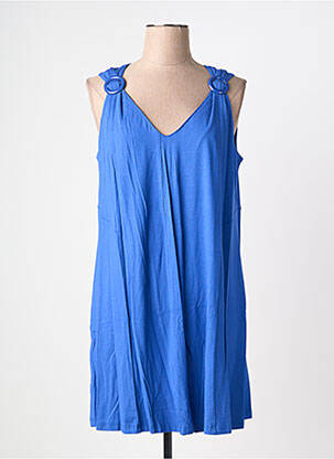 Tunique sans manche col v bleu SEE YOU femme