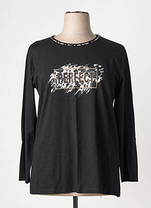T-shirt manches longues manches longues noir SEE YOU femme