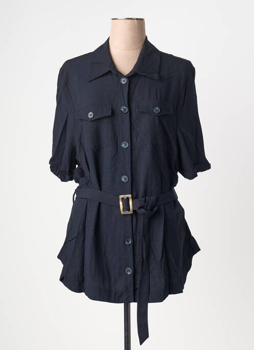 Veste casual col chemisier bleu NO SECRET femme