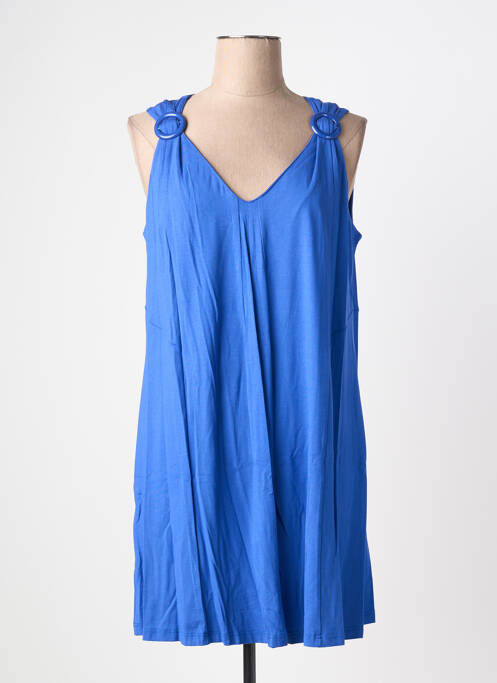 Tunique sans manche col v bleu SEE YOU femme