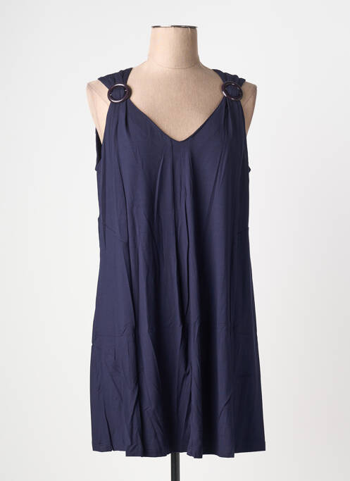 Tunique sans manche col v bleu fonce SEE YOU femme