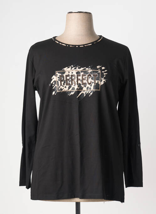 T-shirt manches longues manches longues noir SEE YOU femme