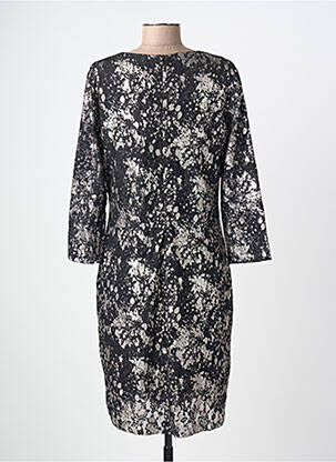 Robe mi-longue manches longues manches longues noir EVA KAYAN femme