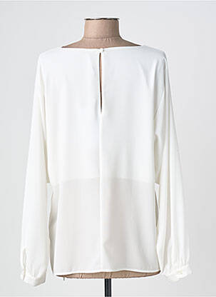 Blouse fermeture boutonnée au dos manches longues blanc IMPERIAL femme