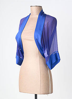 Boléro manches 3/4 bleu FUEGO WOMAN femme
