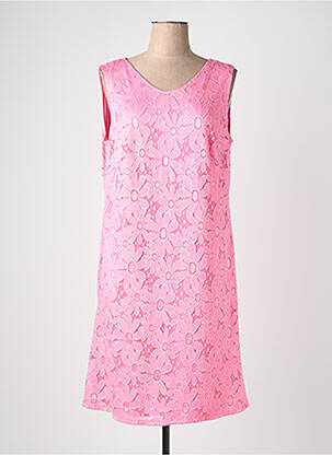Robe mi-longue sans manche sans manche rose BETTY BARCLAY femme