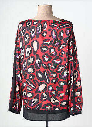 Blouse col rond manches longues rouge EDAS femme
