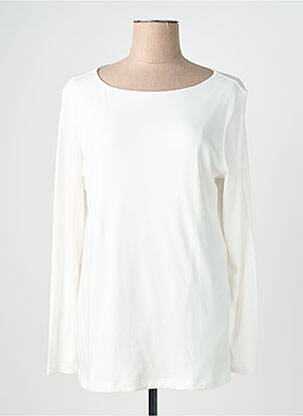 Top col rond manches longues blanc STREET ONE femme