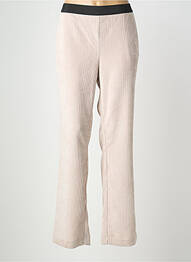 Pantalon droit taille élastique beige DEVERNOIS femme