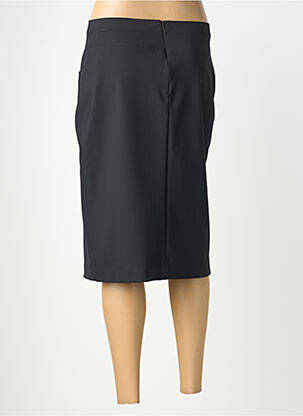 Jupe mi-longue coupe droite noir INDIES femme