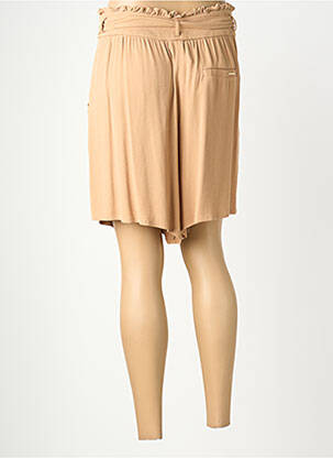 Short coupe droite beige ONE STEP femme