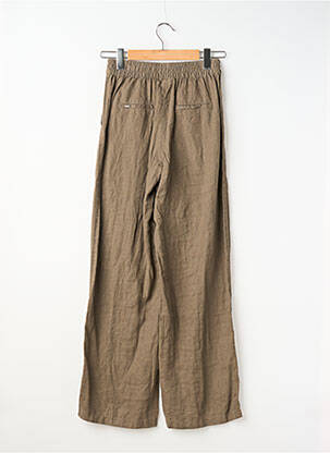 Pantalon droit taille élastique marron STREET ONE femme