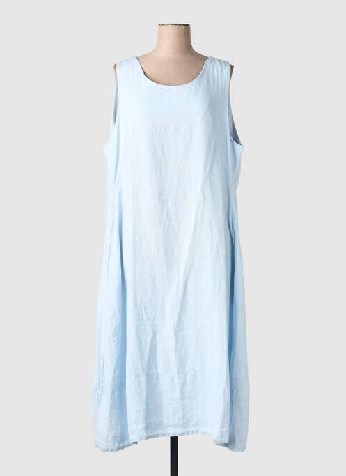 Robe longue sans manche sans manche bleu DOLCEZZA femme