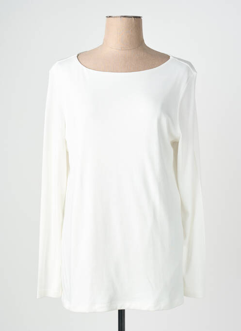 Top col rond manches longues blanc STREET ONE femme