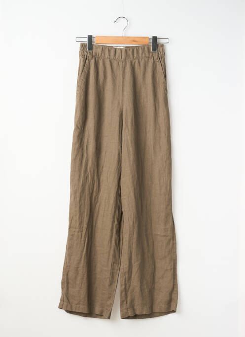 Pantalon droit taille élastique marron STREET ONE femme