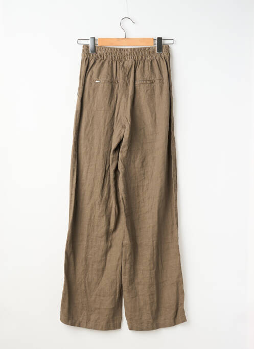 Pantalon droit taille élastique marron STREET ONE femme
