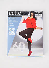 Collants elastique à la taille noir CETTE femme