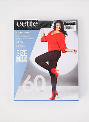Collants elastique à la taille noir CETTE femme