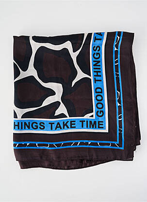 Foulard effet matière satinée marron BETTY BARCLAY femme
