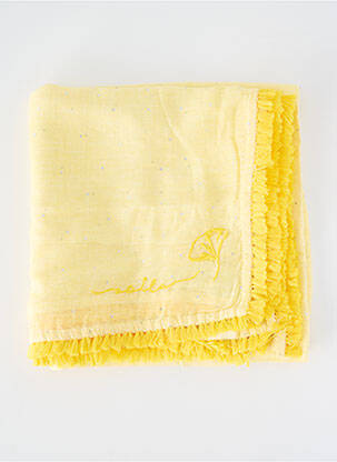 Foulard finition franges jaune STREET ONE femme
