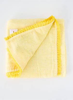 Foulard finition franges jaune STREET ONE femme